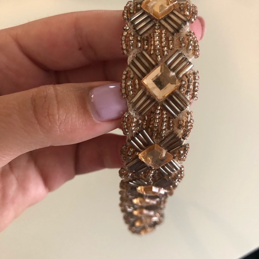 Gold Beaded Headband